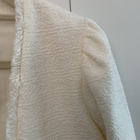 NWT Mango Basics White Tweed Blazer - Picture 6 of 7